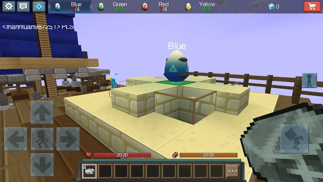 Скачать Egg Wars [MOD: неограниченные ресурсы и усиленная защита] на телефон — скриншот 2