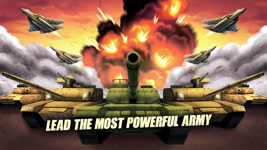 Risk of War - Wartime Glory [MOD: безлимитные ресурсы и мощная армия] на Андроид — скриншот 1