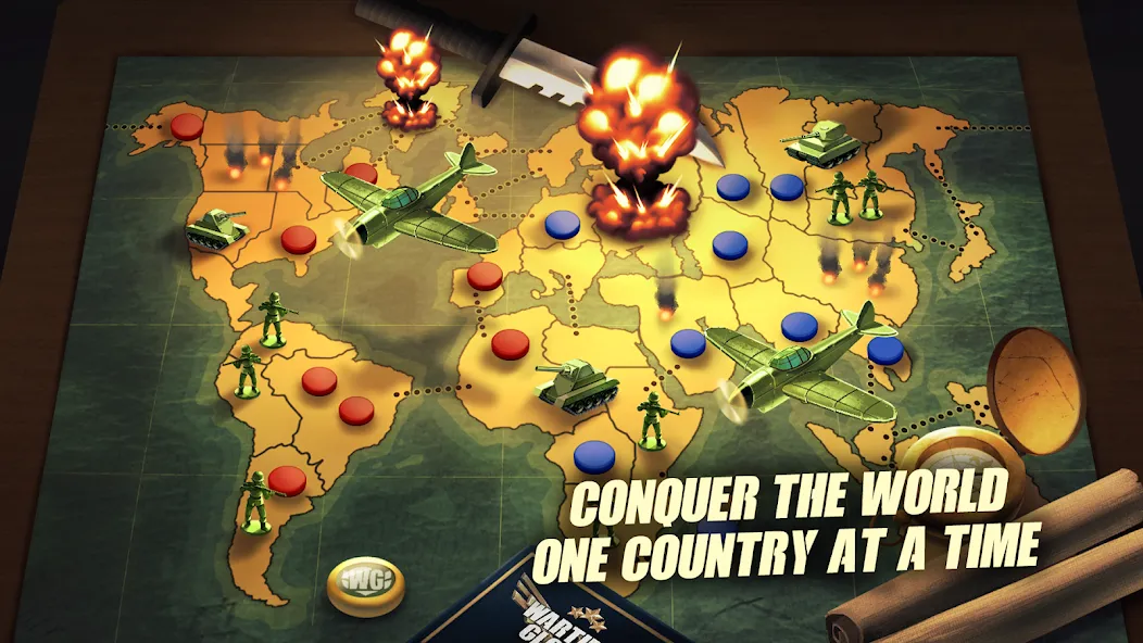 Risk of War - Wartime Glory [MOD: безлимитные ресурсы и мощная армия] на Андроид — скриншот 2