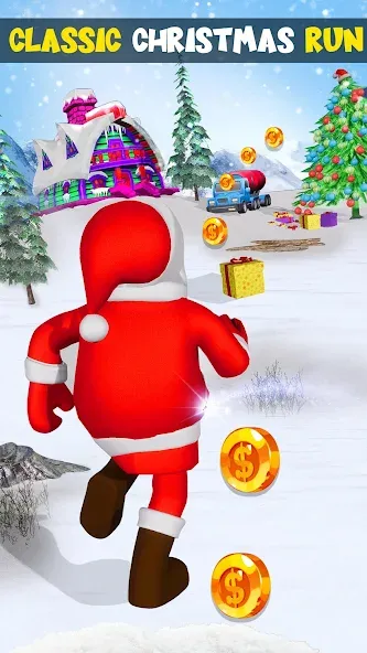 Xmas Santa Surfer Running Game [MOD: безлимитные монеты и подарки] — Скачать бесплатно (APK) — скриншот 5