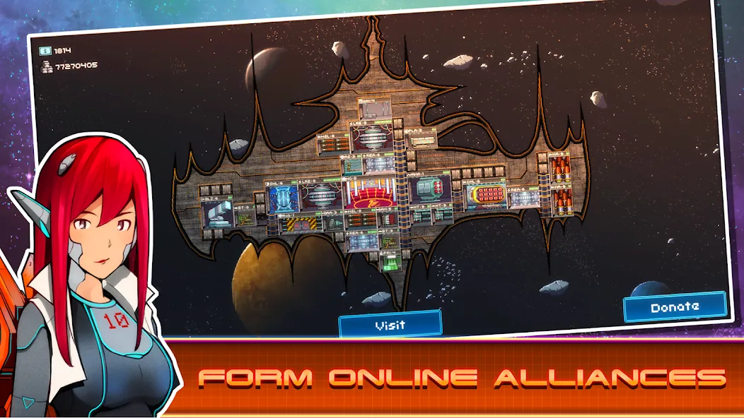 Скачать Pixel Starships™ [MOD: безлимитные ресурсы и ускоренное строительство] — скриншот 2