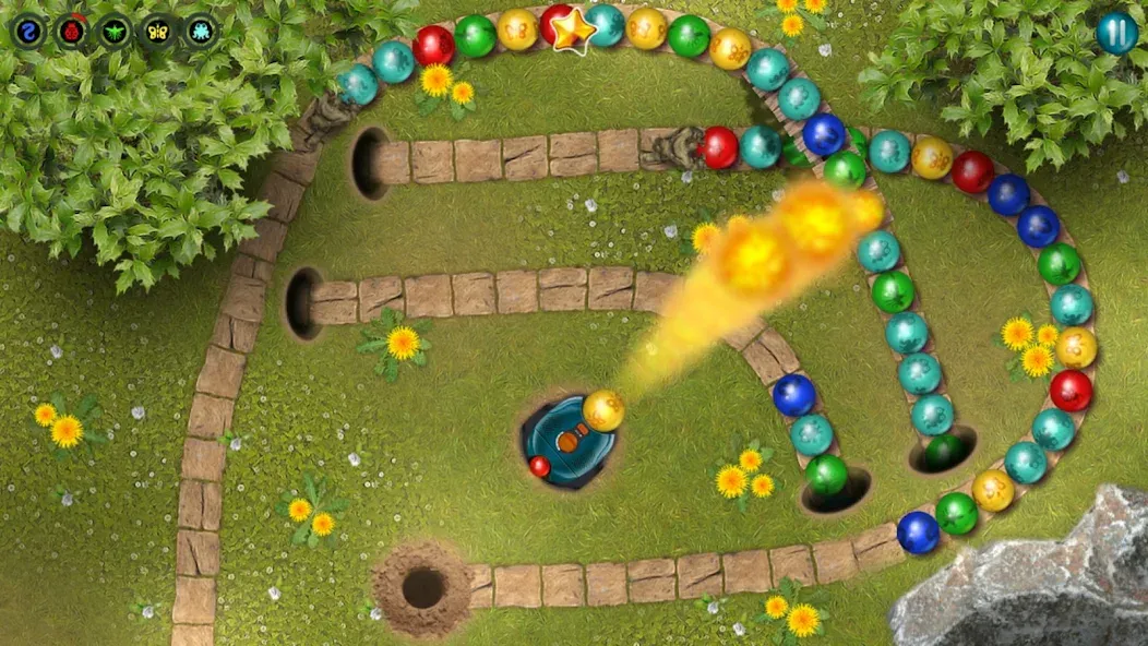 Marbles Garden [MOD: безлимитные монеты и жизни] на Андроид — скриншот 2