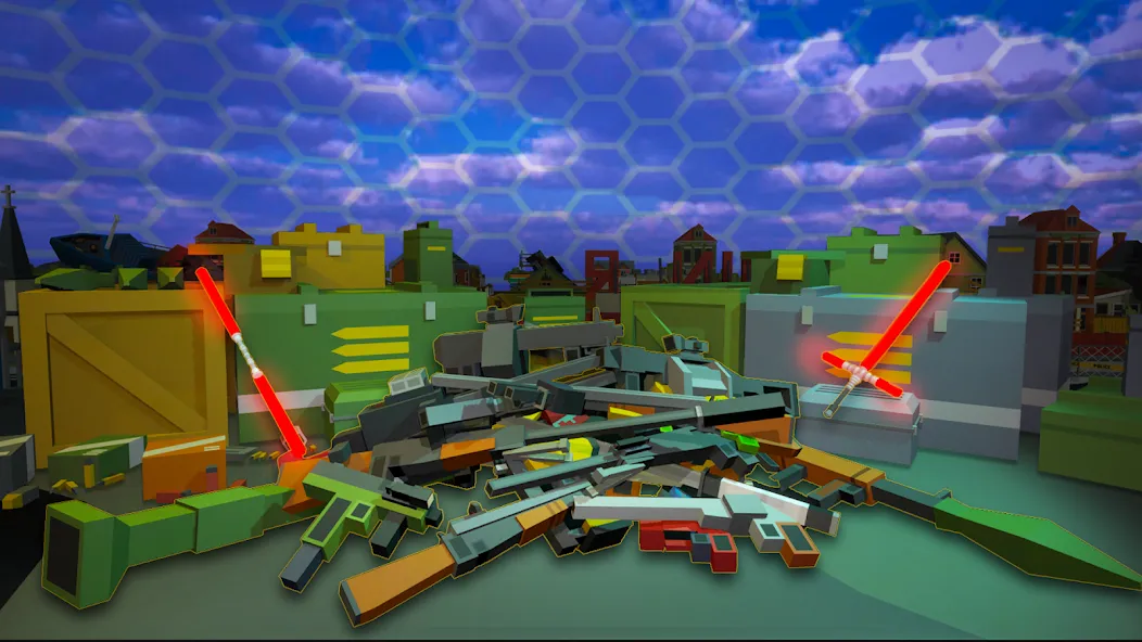 Скачать Pixel Fury Classic FPS Shooter [MOD: безлимитные патроны и здоровье] — скриншот 2