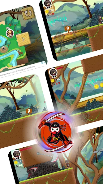 Взломанная Ninja Jumper - Hero PDF [MOD: безлимитные монеты и усиленная броня] на Андроид — скриншот 3
