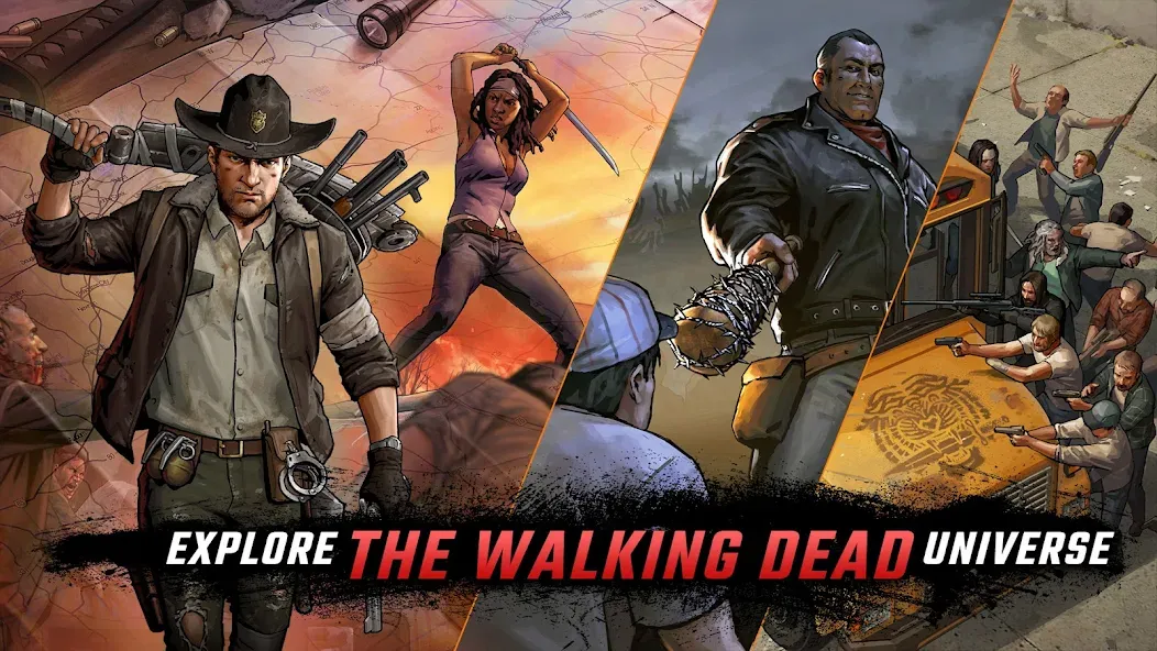 Скачать Walking Dead: Road to Survival [MOD: безлимитные деньги и ресурсы] на телефон — скриншот 1