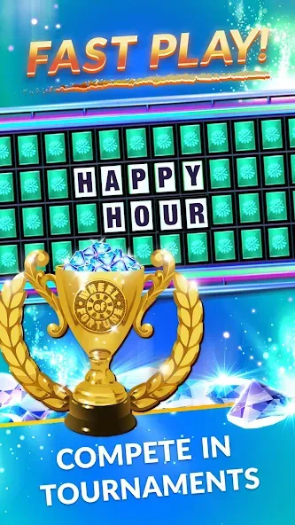 Wheel of Fortune: TV Game [MOD: безлимитные деньги и подсказки] (Бесплатно / APK) — скриншот 3