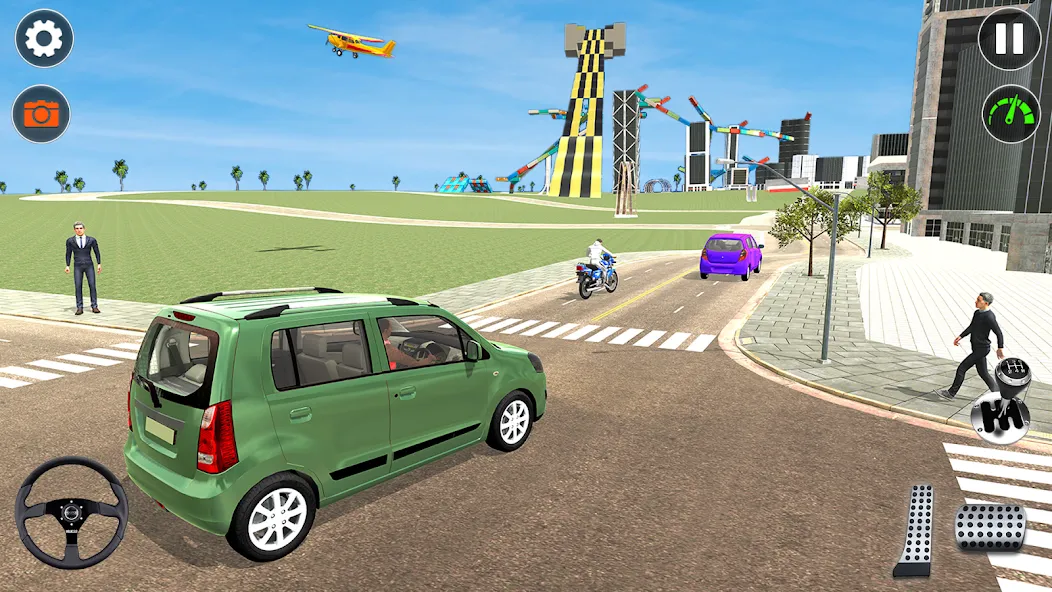 Скачать взлом Indian Car Simulator: Car Game [MOD: безлимитные деньги и всё разблокировано] — скриншот 3