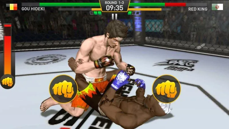 Взломанная Fighting Star [MOD: безлимитные деньги и усиленные бойцы] на Андроид — скриншот 1