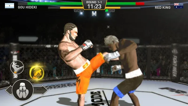 Взломанная Fighting Star [MOD: безлимитные деньги и усиленные бойцы] на Андроид — скриншот 2