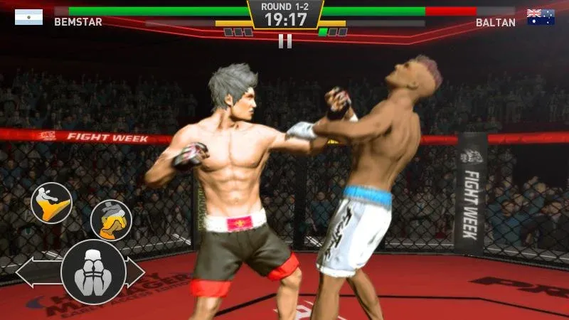 Взломанная Fighting Star [MOD: безлимитные деньги и усиленные бойцы] на Андроид — скриншот 3