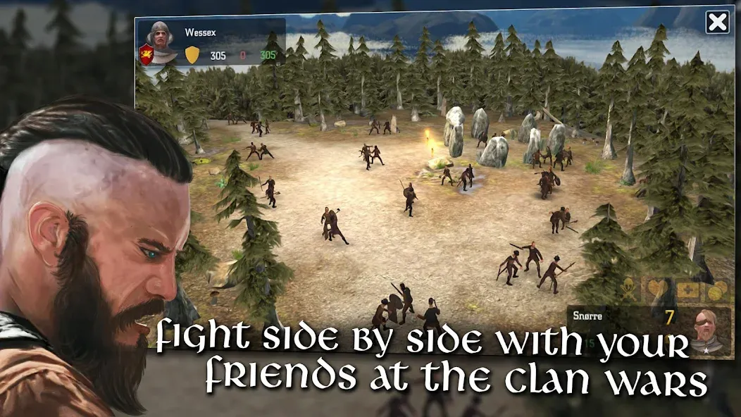 Vikings at War [MOD: безлимитные ресурсы и усиленные викинги] — Скачать бесплатно (APK) — скриншот 1
