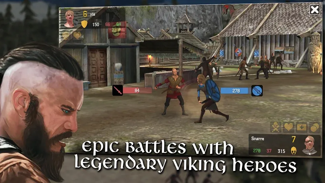 Vikings at War [MOD: безлимитные ресурсы и усиленные викинги] — Скачать бесплатно (APK) — скриншот 3