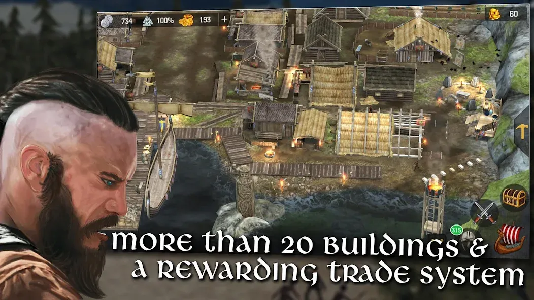 Vikings at War [MOD: безлимитные ресурсы и усиленные викинги] — Скачать бесплатно (APK) — скриншот 5