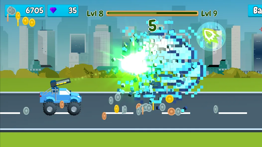 Скачать Rusher Crusher: Demolition! [MOD: безлимитные деньги и усиленное оружие] — скриншот 4