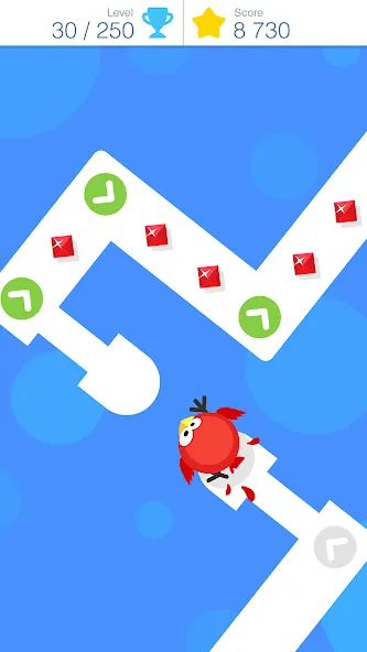 Взломанная Tap Tap Dash [MOD: много монет и все уровни открыты] на Андроид — скриншот 1
