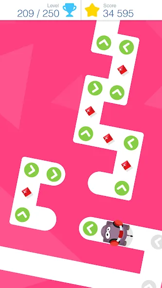 Взломанная Tap Tap Dash [MOD: много монет и все уровни открыты] на Андроид — скриншот 5