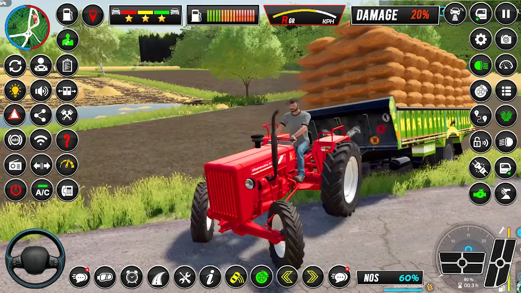 Indian Tractor Simulator Games [MOD: безлимитные деньги и топливо] — Скачать бесплатно (APK) — скриншот 1