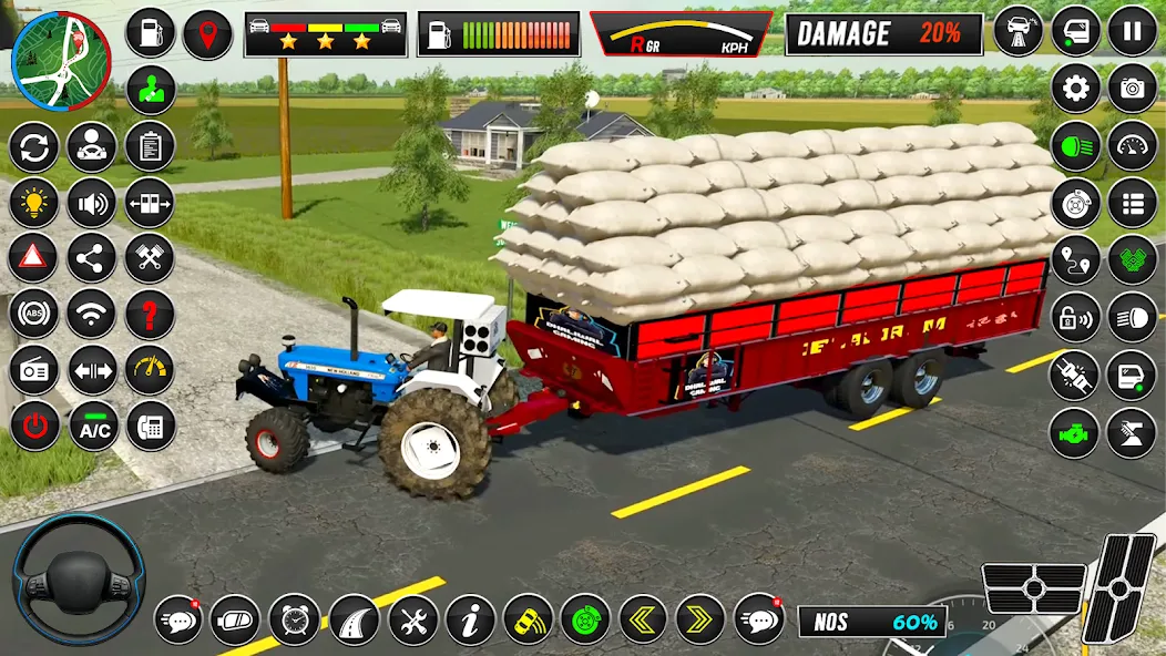 Indian Tractor Simulator Games [MOD: безлимитные деньги и топливо] — Скачать бесплатно (APK) — скриншот 3