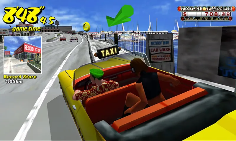 Crazy Taxi Classic [MOD: безлимитные деньги и открыты все машины] на Андроид — скриншот 2