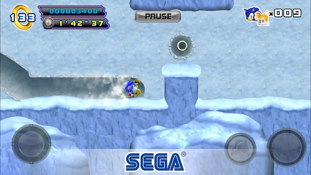 Скачать Sonic The Hedgehog 4 Ep. II [MOD: безлимитные жизни и открыты все уровни] на телефон — скриншот 3