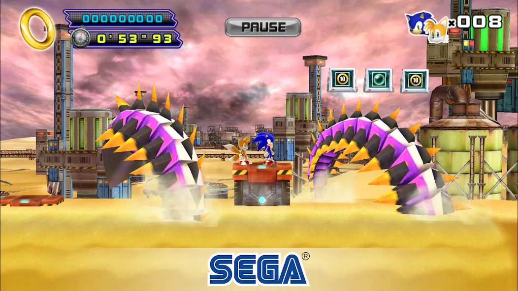 Скачать Sonic The Hedgehog 4 Ep. II [MOD: безлимитные жизни и открыты все уровни] на телефон — скриншот 4