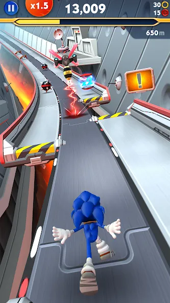 Скачать Sonic Dash 2: Sonic Boom Run [MOD: безлимитные кольца и разблокированы персонажи] — скриншот 3