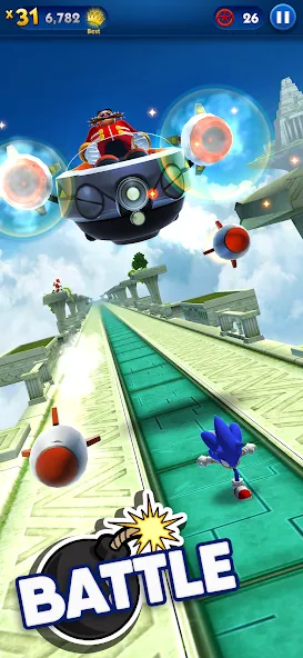 Sonic Dash - Endless Running [MOD: безлимитные монеты и разблокированные персонажи] (Бесплатно / APK) — скриншот 3