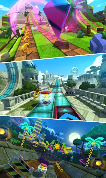 Sonic Forces - Running Game [MOD: безлимитные кольца и ускорение] (Бесплатно / APK) — скриншот 2