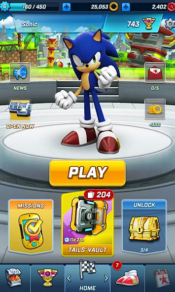 Sonic Forces - Running Game [MOD: безлимитные кольца и ускорение] (Бесплатно / APK) — скриншот 3