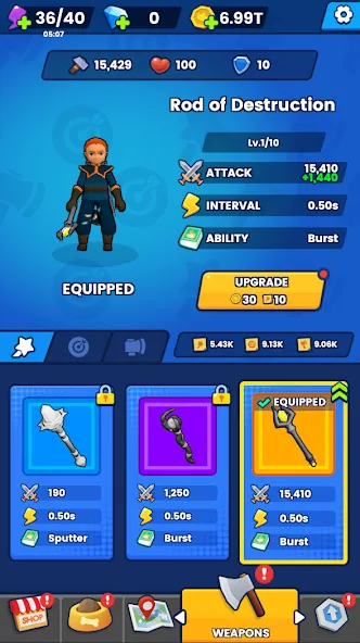 Mage Survivor [MOD: безлимитная мана и усиленная магия] на Андроид — скриншот 5