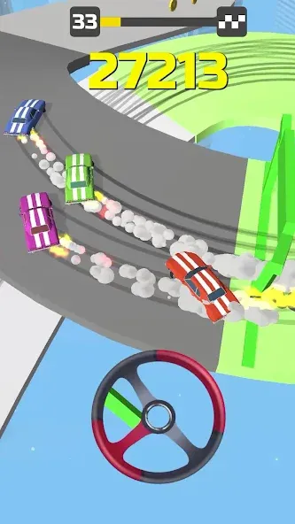 Скачать Hyper Drift! [MOD: безлимитные деньги и ускорение автомобилей] на телефон — скриншот 3