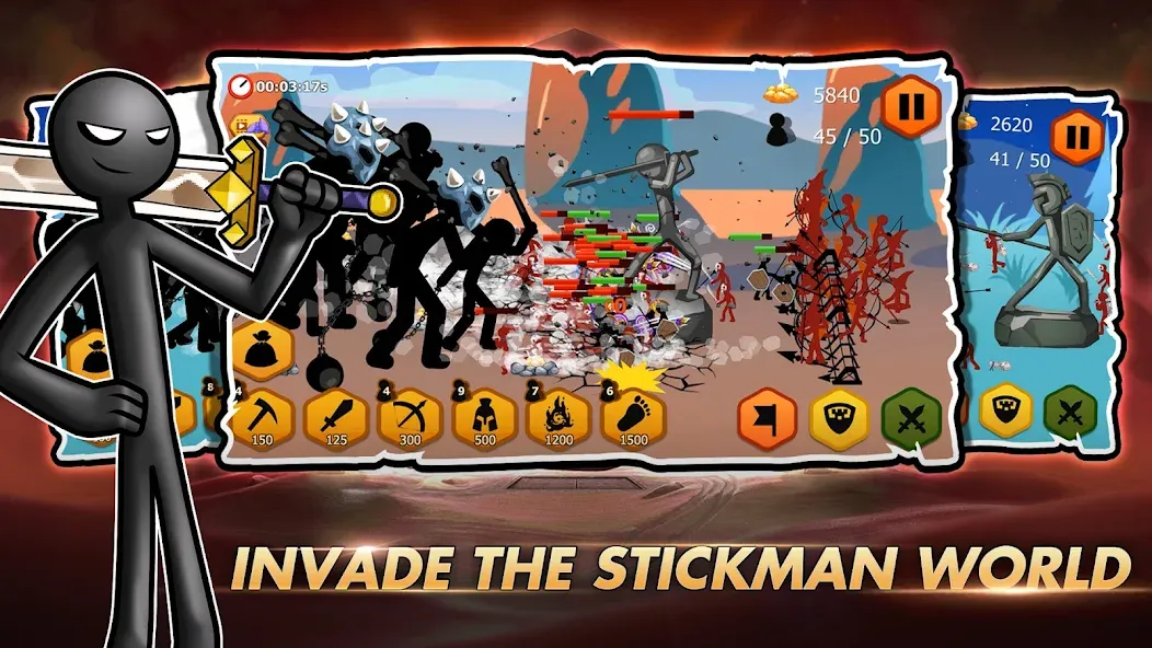 Stick Dynasty [MOD: безлимитные деньги и алмазы] на Андроид — скриншот 3