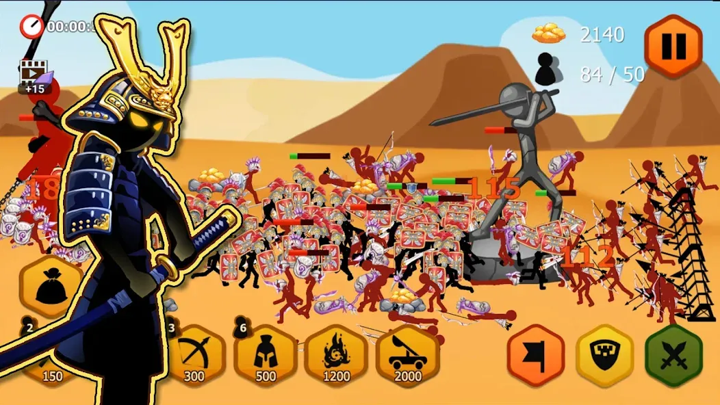 Stickman Battle 2: Empires War [MOD: безлимитные деньги и алмазы] последняя версия — скриншот 4