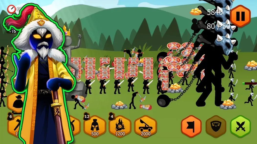 Stickman Battle 2: Empires War [MOD: безлимитные деньги и алмазы] последняя версия — скриншот 5