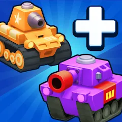 Скачать Merge Tanks - Battle Game [MOD: много денег и мощные танки]
