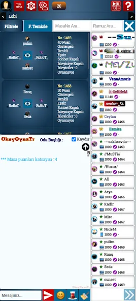 Взломанная SevgiOkey.Com - Okey Oyna [MOD: безлимитные подсказки и отключена реклама] на Андроид — скриншот 1