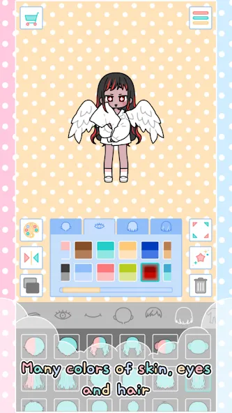 Взломанная Pastel Friends : Dress Up Game [MOD: разблокированы все наряды и аксессуары] на Андроид — скриншот 5