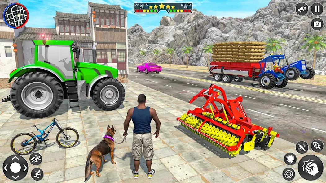 Indian Tractor Driving Game 3D [MOD: безлимитные деньги и топливо] (Бесплатно / APK) — скриншот 1