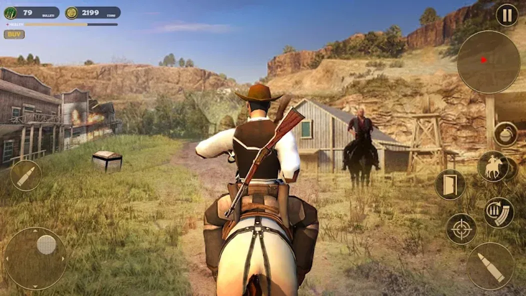 West Cowboy - Gunfighter Game [MOD: много денег и патронов] последняя версия — скриншот 3