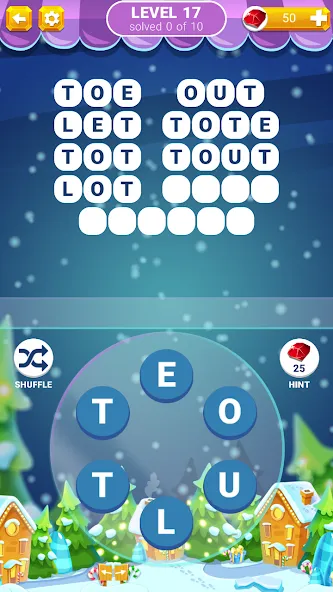 Взломанная Word Connection: Puzzle Game [MOD: безлимитные подсказки и уровни] на Андроид — скриншот 2