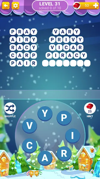 Взломанная Word Connection: Puzzle Game [MOD: безлимитные подсказки и уровни] на Андроид — скриншот 3