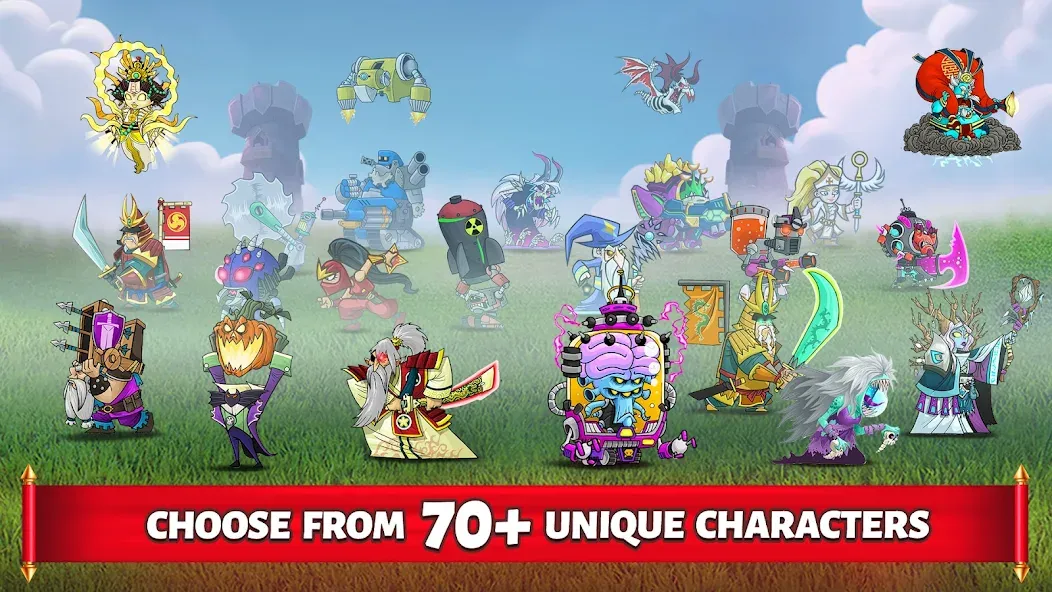 Tower Conquest: Tower Defense [MOD: безлимитные деньги и открыты все уровни] (Бесплатно / APK) — скриншот 1