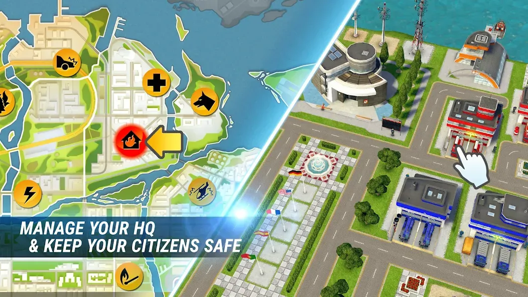 Взломанная EMERGENCY HQ: rescue strategy [MOD: безлимитные деньги и ресурсы] на Андроид — скриншот 5