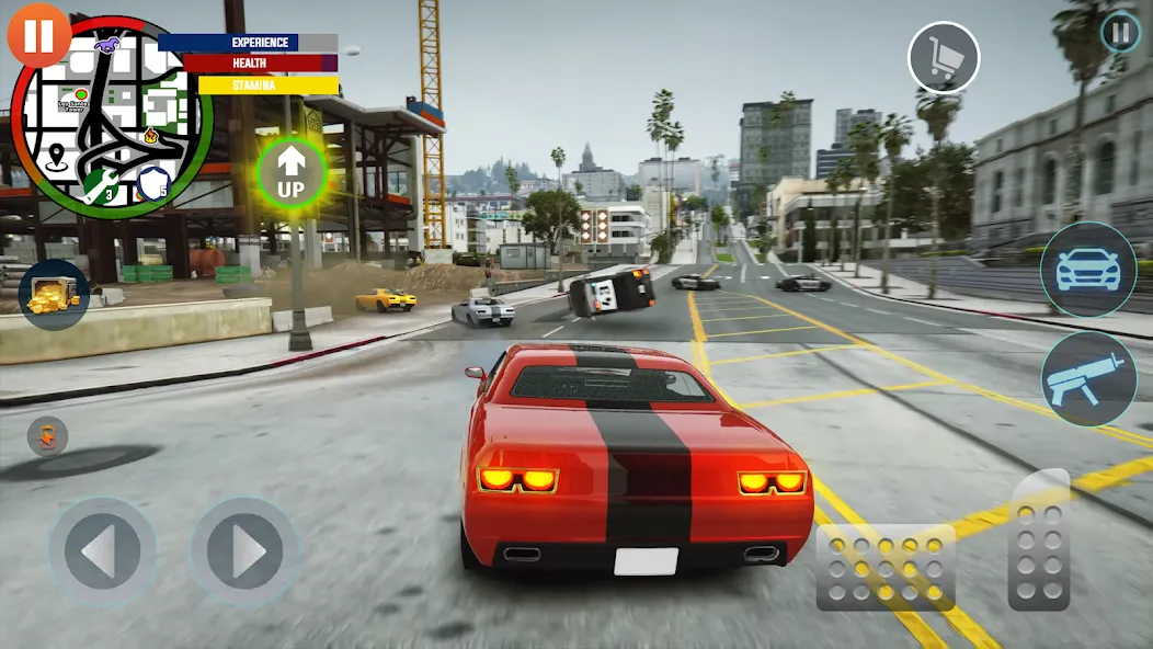 Gangster Games Crime Simulator [MOD: безлимитные деньги и оружие] на Андроид — скриншот 5