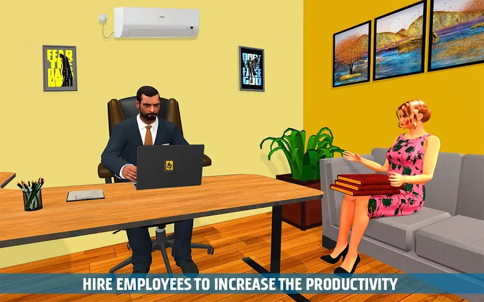 Скачать взлом Virtual HR Manager Job Games [MOD: безлимитные деньги и все уровни открыты] — скриншот 1
