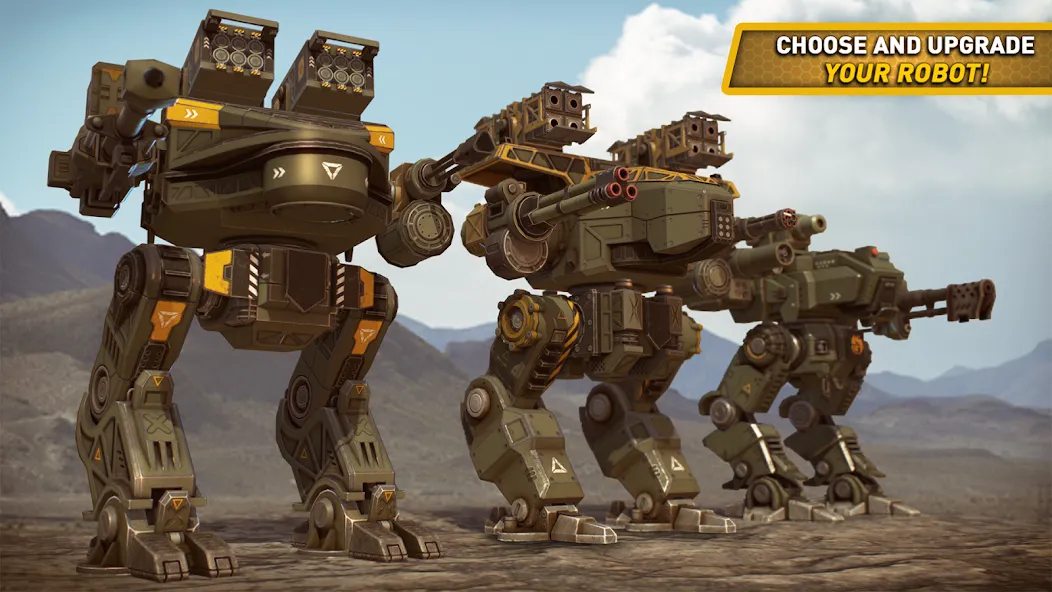 Скачать World Of Robots [MOD: неограниченные ресурсы и улучшения] на телефон — скриншот 1