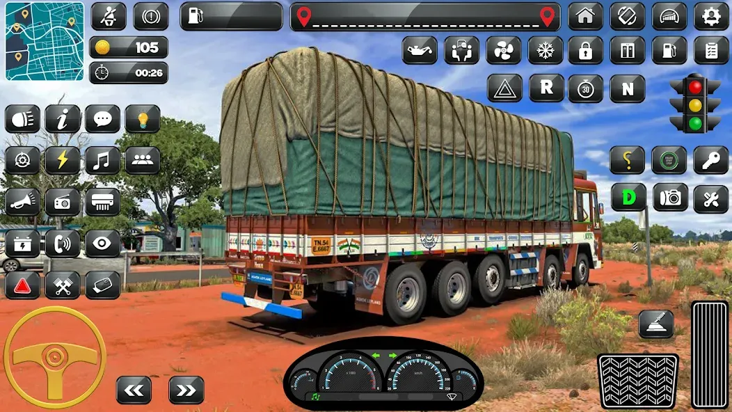 Скачать взлом Indian Truck Driver Simulator [MOD: безлимитные деньги и все грузовики открыты] — скриншот 2