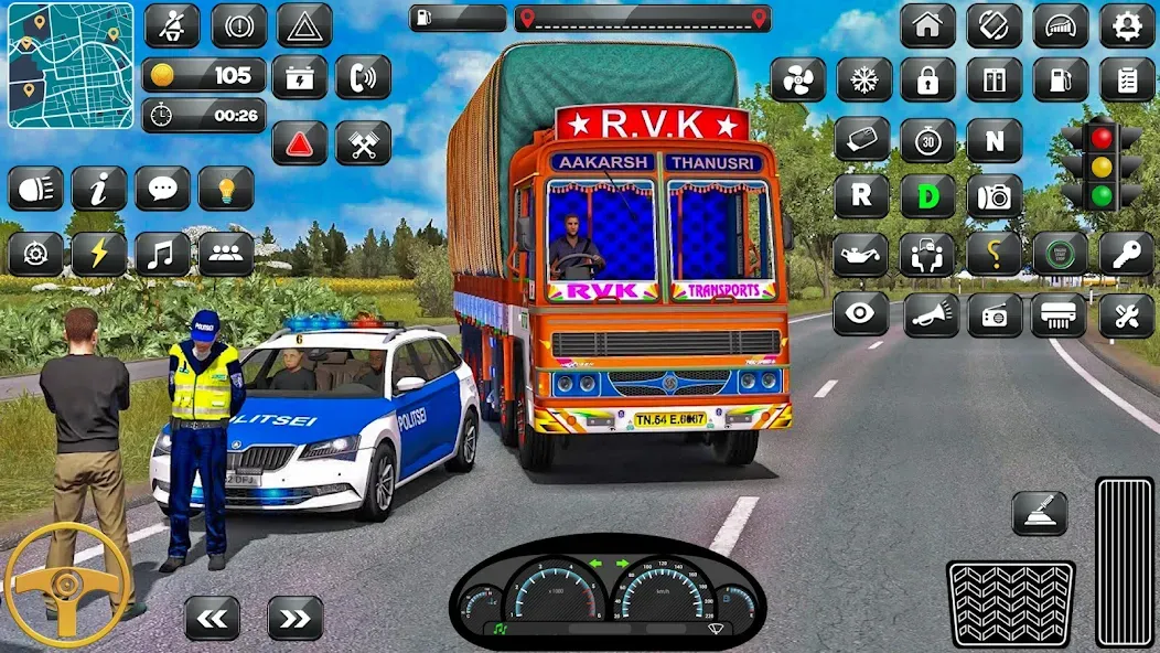 Скачать взлом Indian Truck Driver Simulator [MOD: безлимитные деньги и все грузовики открыты] — скриншот 5