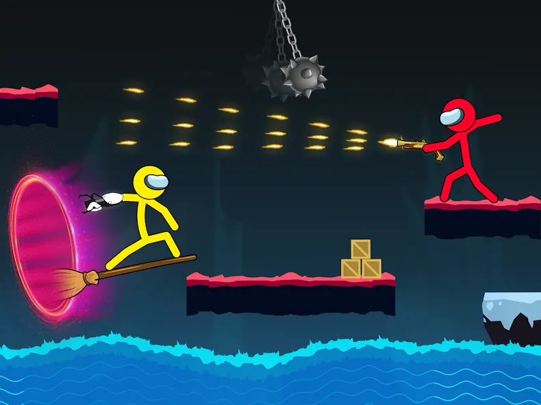 Stick-man Fighting Games [MOD: безлимитные деньги и урон] — Скачать бесплатно (APK) — скриншот 2