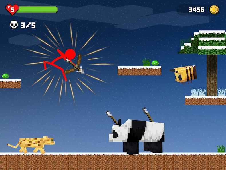 Stick-man Battle - Craft World [MOD: безлимитные ресурсы и усиленное оружие] последняя версия — скриншот 5